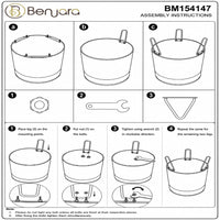 Galvanized Sheet Planter Tubs, Iron Powder Coated Hairpin Legs, Set of 3, Gray, Black - BM154147