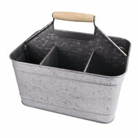 Galvanized Metal Sturdy Carry-All Serveware, Gray - BM154998