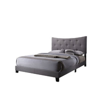 Luxurious Contemporary Style Upholstered Queen Bed, Grey - AMF-26360Q