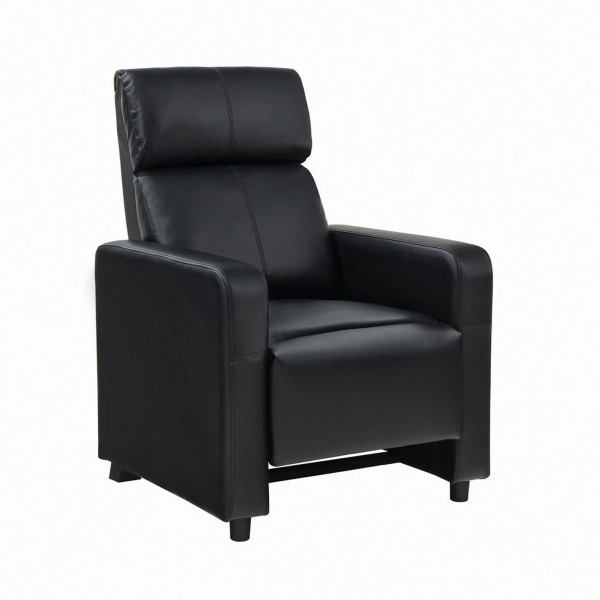 Modern Theater Seating Push Back Recliner, Black - BM156100