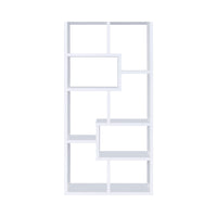 BM156224 Mesmerizing Multiple Cubed Rectangular Bookcase, White