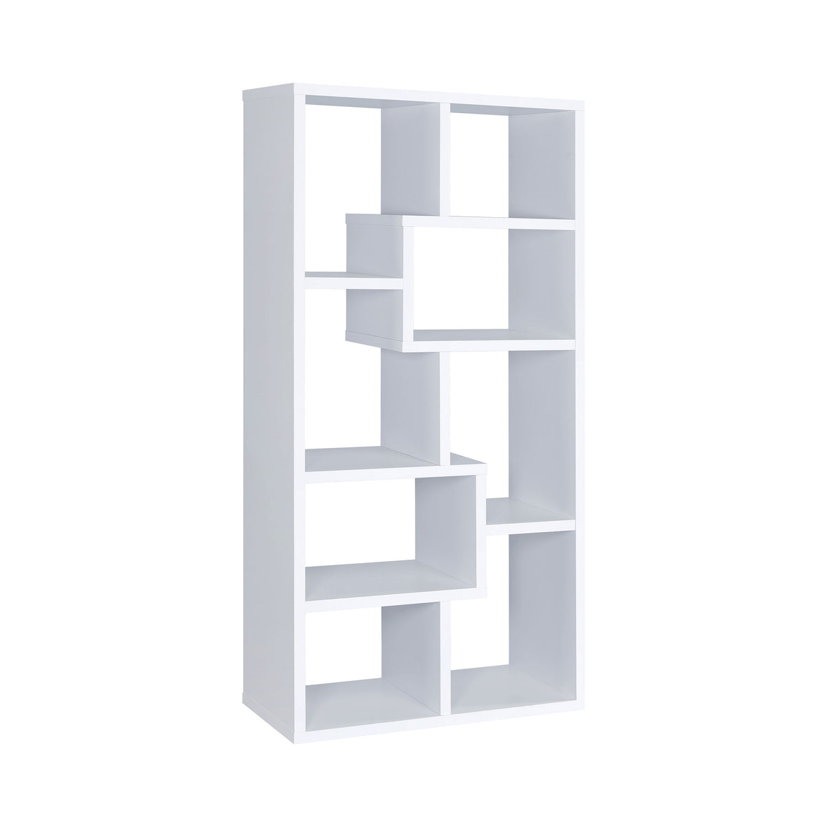 BM156224 Mesmerizing Multiple Cubed Rectangular Bookcase, White
