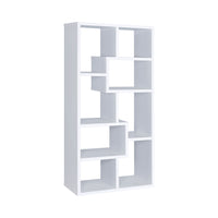 BM156224 Mesmerizing Multiple Cubed Rectangular Bookcase, White
