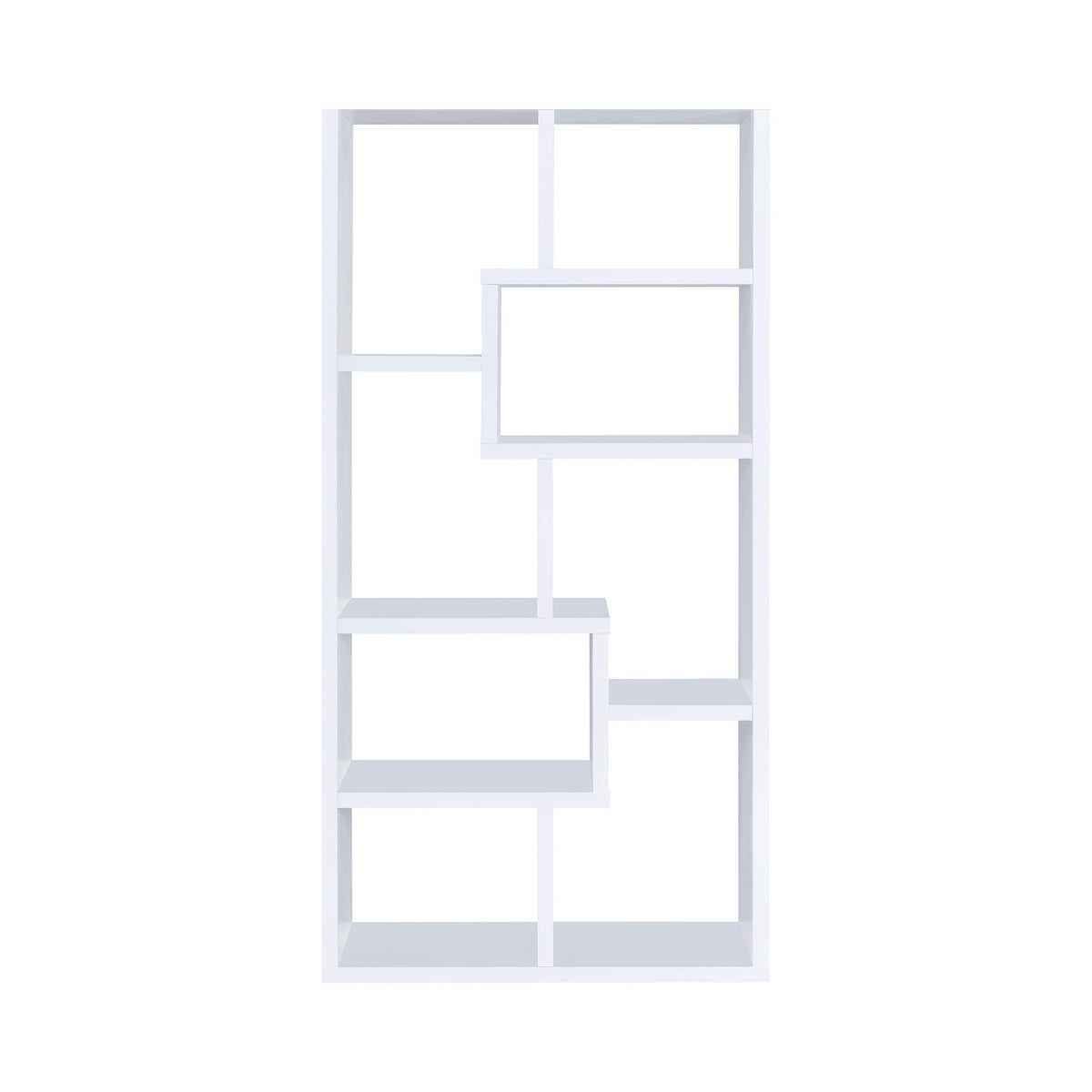 BM156224 Mesmerizing Multiple Cubed Rectangular Bookcase, White