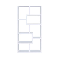 BM156224 Mesmerizing Multiple Cubed Rectangular Bookcase, White