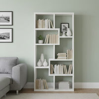 BM156224 Mesmerizing Multiple Cubed Rectangular Bookcase, White