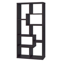 BM156233 Contemporary Asymmetrical Cube Bookcase, Brown