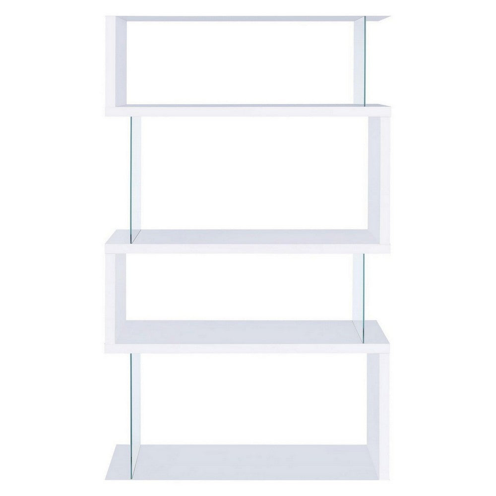 BM156242 Fantastic glossy white wooden bookcase