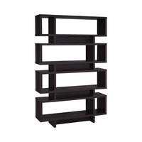BM156243 Stupendous Wooden Bookcase With Open Shelves, Brown