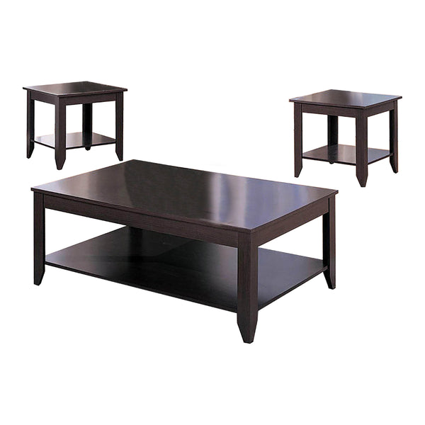BM156359 Amazingly Designed 3 Piece occasional table set, Brown