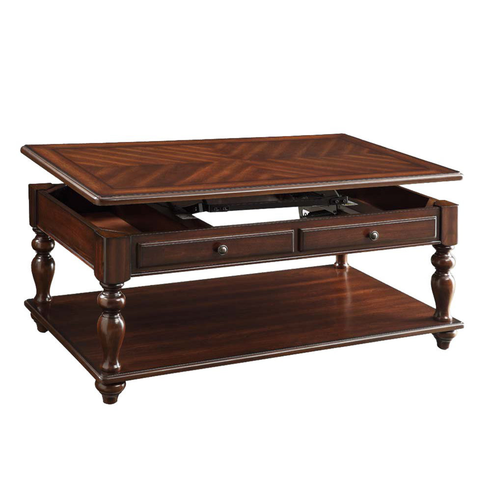 BM156806 Stunning Coffee Table with Lift Top, Walnut Brown