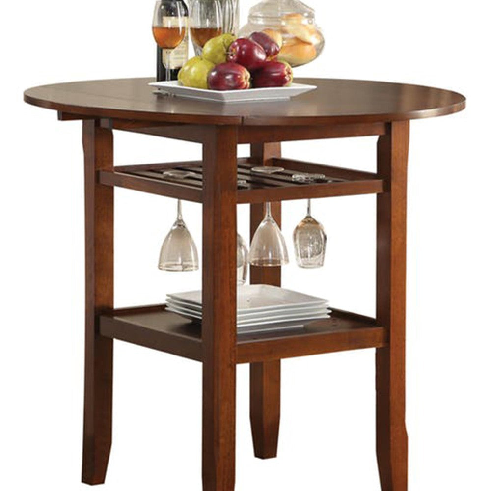 Smart Looking Counter Height Table, Cherry - BM157248
