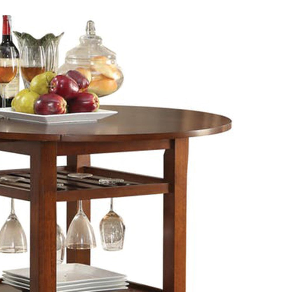 Smart Looking Counter Height Table, Cherry - BM157248