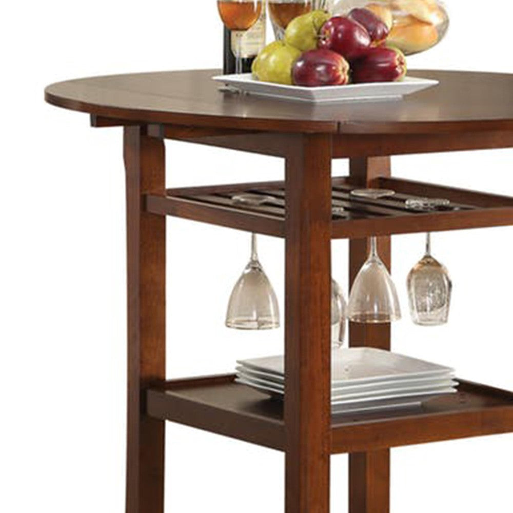 Smart Looking Counter Height Table, Cherry - BM157248