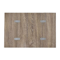 Vogue Side Table, Weathered Oak & Chrome - AMF-81849
