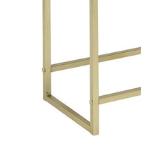 BM157286 Astonishing Side Table, White & Gold