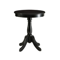 BM157299 Astonishing Side Table With Round Top, Black