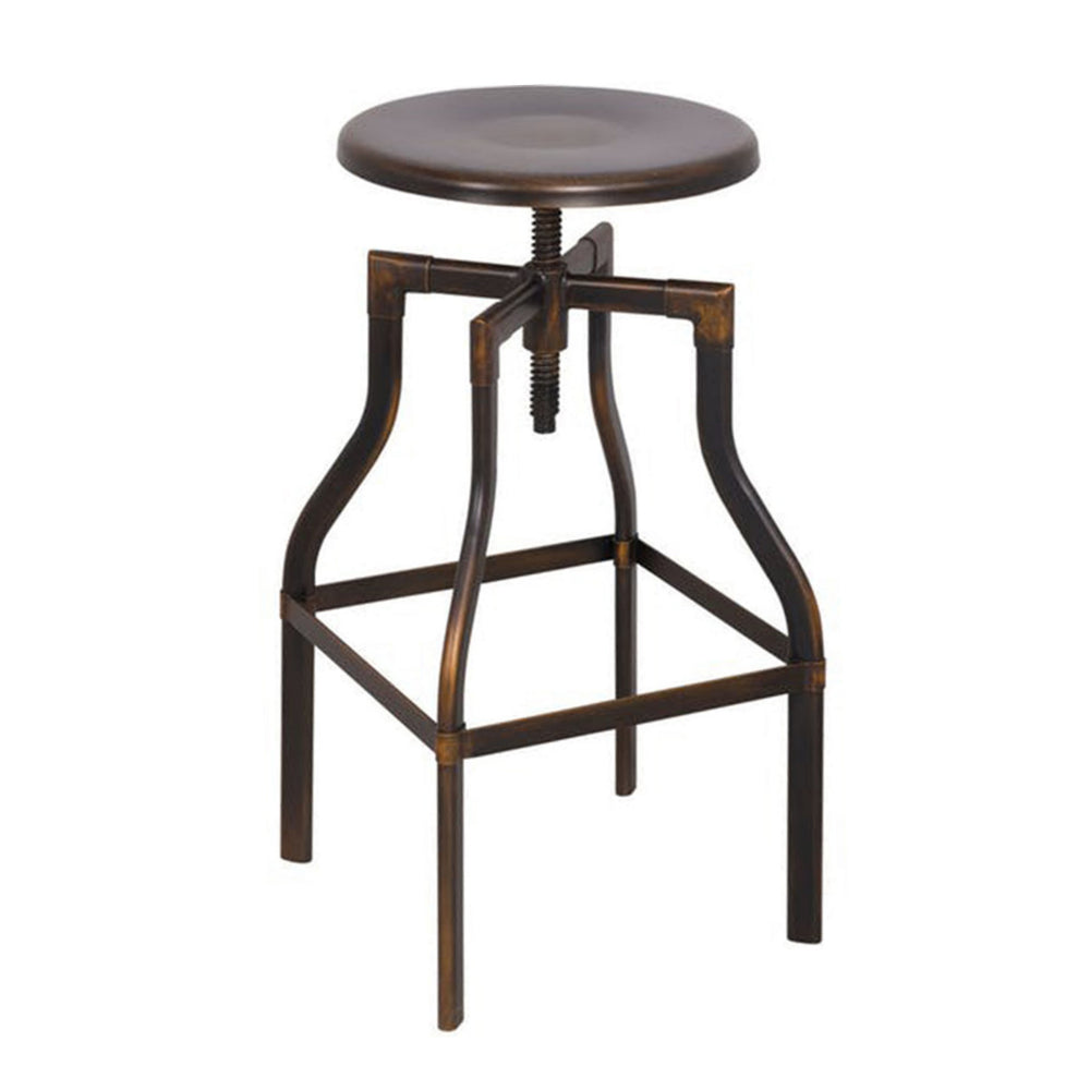 BM157317 Adjustable Stool with Swivel, Antique Copper