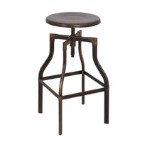 BM157317 Adjustable Stool with Swivel, Antique Copper