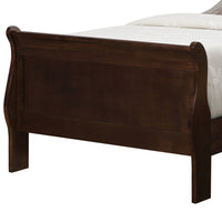 Transitional Style Sturdy Twin Size Bed, Brown