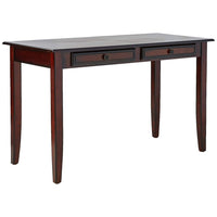 Transitional 2 Piece Wooden Desk Set, Brown - BM159085