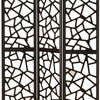 BM159226 Intricate Mosaic Cutouts Folding Screen, Black