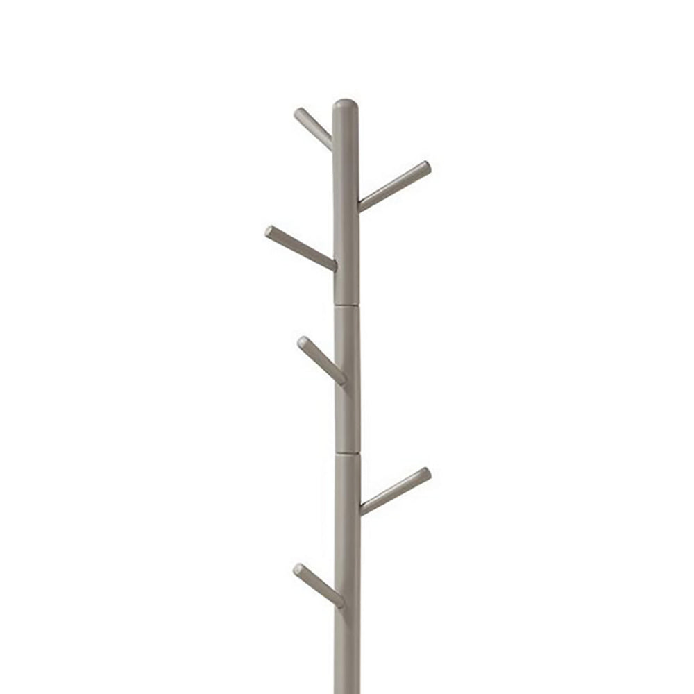 BM159260 Well-made Metal Coat Rack with Six Pegs, Gray