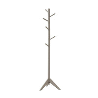 BM159260 Well-made Metal Coat Rack with Six Pegs, Gray