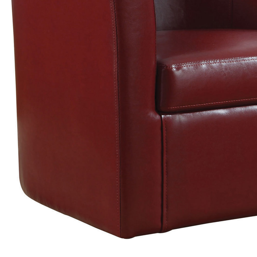 BM159276 Slickly Compact Accent Chair, Red