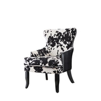 BM159280 Intriguingly Comfortable Accent Chair, Black/White