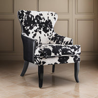 BM159280 Intriguingly Comfortable Accent Chair, Black/White