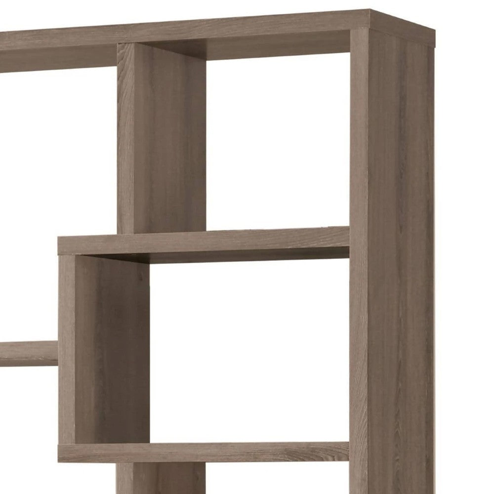 BM159405 Multiple Cubed Rectangular Bookcase, Gray