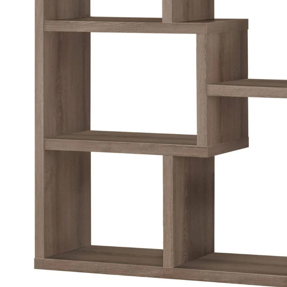 BM159405 Multiple Cubed Rectangular Bookcase, Gray