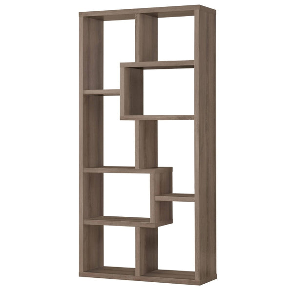 BM159405 Multiple Cubed Rectangular Bookcase, Gray