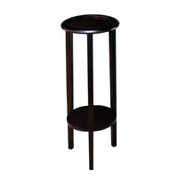 BM160090 Elegant Plant Stand With Round Top, Brown