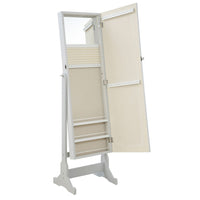 BM160113 Beautiful  Jewelry Cheval Mirror  With Interior Storage, Gray