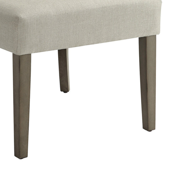 Luxurious And Comfy Button Tufted Dining Chair, Beige - BM160868