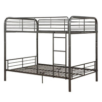 Metal Full/Full Bunk Bed, Gunmetal Gray - AMF-37435