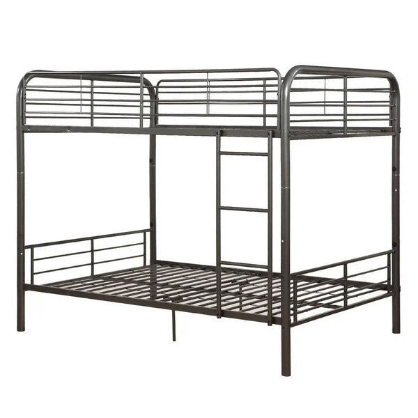 Metal Full/Full Bunk Bed, Gunmetal Gray - AMF-37435