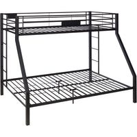 Metal Twin XL/Queen Bunk Bed, Black Sand - AMF-38000
