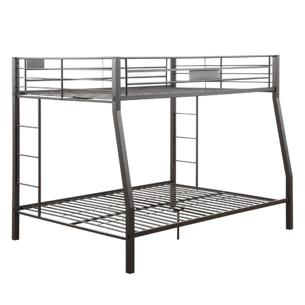 Metal Full XL/Queen Bunk Bed, Black Sand - AMF-38005