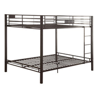 Metal Queen/Queen Bunk Bed, Black Sand - AMF-38015