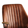 Metal & Leather Executive Office Chair, Cocoa Brown - BM163559