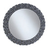 BM164009 Round Contemporary Wall Mirror, Silver