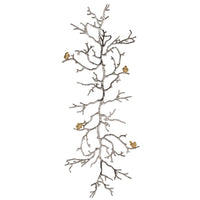 BM165479 Aluminum Branch Wall Sculpture ,Silver