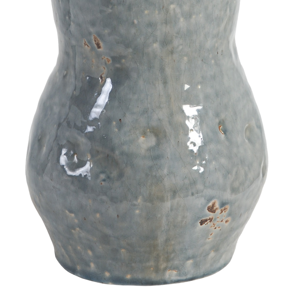 BM165747 Polished Ceramic Vase, Gray