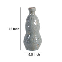 BM165747 Polished Ceramic Vase, Gray