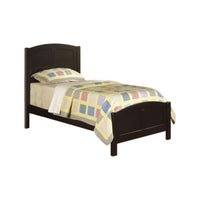 Wooden Twin Size Bed With Headboard And Footboard, Black - PDX-F9208
