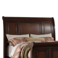 Marvelous Wooden Queen Bed, Antique Cherry Finish