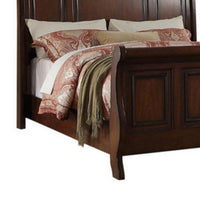 Marvelous Wooden Queen Bed, Antique Cherry Finish